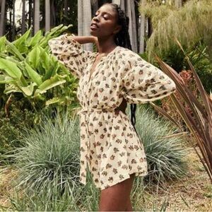 NWT Doen Jo dress Small Solstice Canyon Block Print